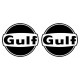 Kit stickers Gulf Noir et Blanc