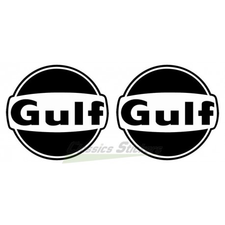 Kit stickers Gulf Noir et Blanc
