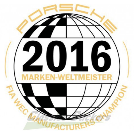 Sticker Marken Weltmeister Porsche 2016